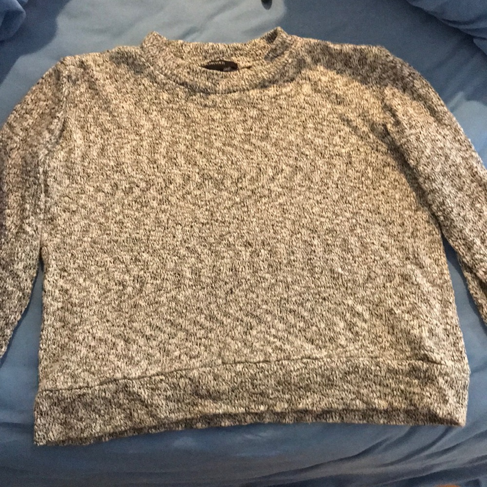 a cropped sweater